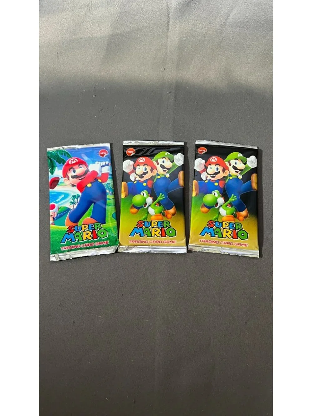 Super Mario Trading Card Packs Lot of 3 Collectible Edition